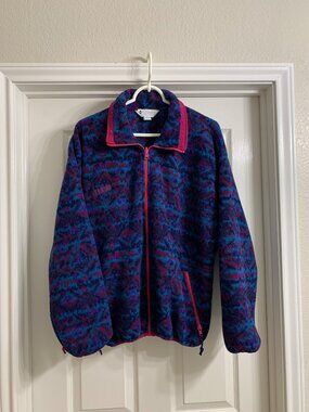 Columbia Brand Women's Fleece Zip-up Jacket, Size Large